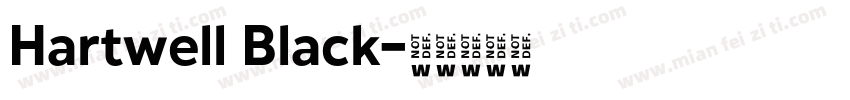 Hartwell Black字体转换